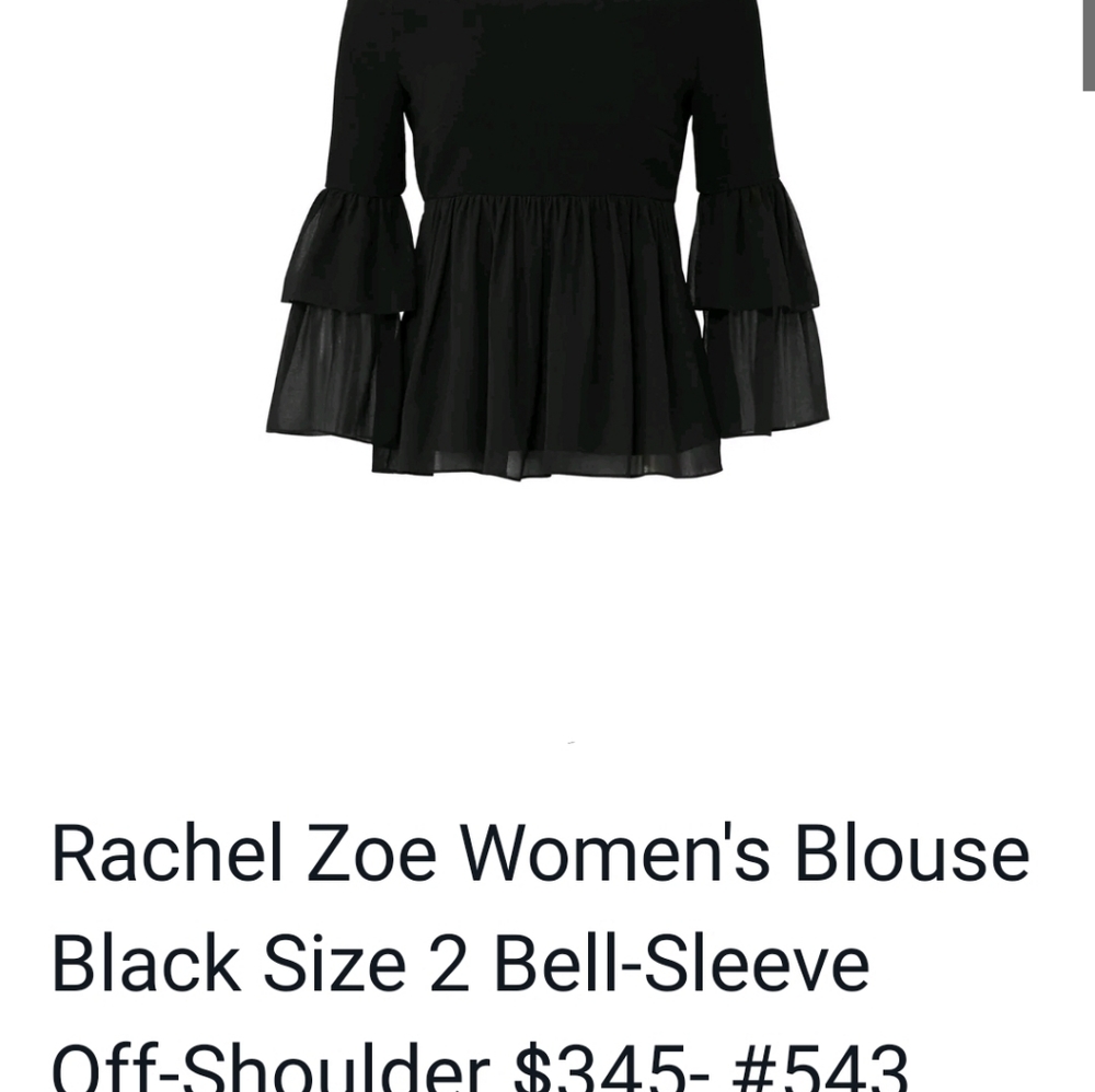 In mystery bundle NWT RACHEL ZOE 🤩layered cold shoulder chiffon top -layered - Picture 14 of 14